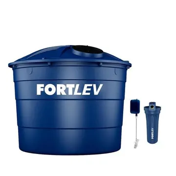Caixa D'água Polietileno 10.000l Fortlev + Válvula Boia + Filtro Para Caixa D'água